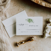 Elegant greneery RSVP Save The Date