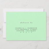 Elegant greneery RSVP Save The Date (Achterkant)