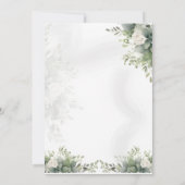 Elegant Grey Botanical Wedding Invitation (Dos)