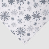Elegant Grey Floral Patterned Gift Wrapping Tissuepapier (Detail)