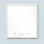 Elegant Grey Lattice Pattern Notitieblok