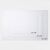 Elegant Grey Monogram Name Pas getrouwd Wedding Gi Deurmat (Schaal)