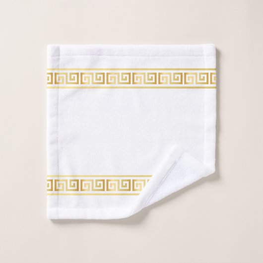 Elegant griek patroon dodehanddoekset bad handdoek (Wasdoekje)