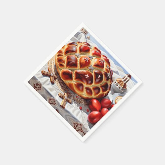 Elegant Grieks Pasen Servet (Hoek)