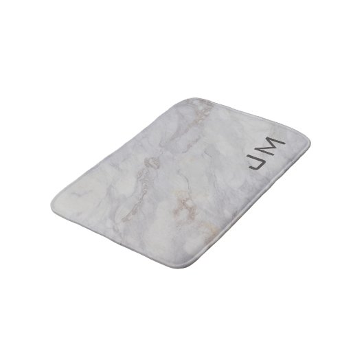 Elegant grijs en beige marmeren ontwerp badmat (Gekanteld)