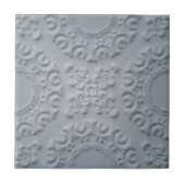 Elegant   Grijs Faux Bas Relief Tegeltje (Voorkant)