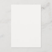 Elegant Grijs Script Monogram Huwelijk Informatiekaartje (Achterkant)