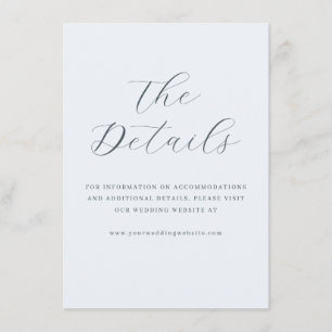 Elegant Grijs Typografisch Informatiekaartje