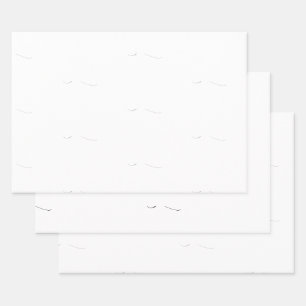 Elegant Grijs Wit Liefde Bruiloft Inpakpapier Vel