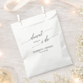 Élégant Gris foncé Donut mariage Favor Sacs (Coupé)