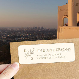 Elegant groen Bloemen bruiloft Logo Monogram Etiket