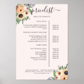 Elegant groen bloemensalon poster (Voorkant)