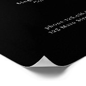 Elegant groen bloemensalon poster (Hoek)