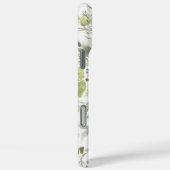 Elegant groen botanisch | Initiaal monogram Case-Mate iPhone Case (Achterkant / Rechts)