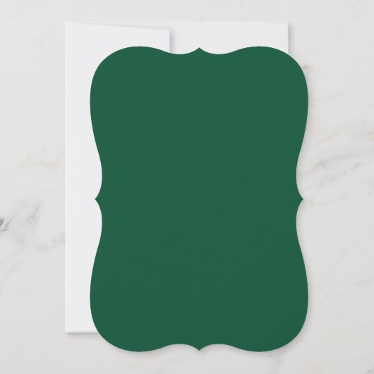 Elegant groen bruiloft uitnodiging | Script-letter (Achterkant)