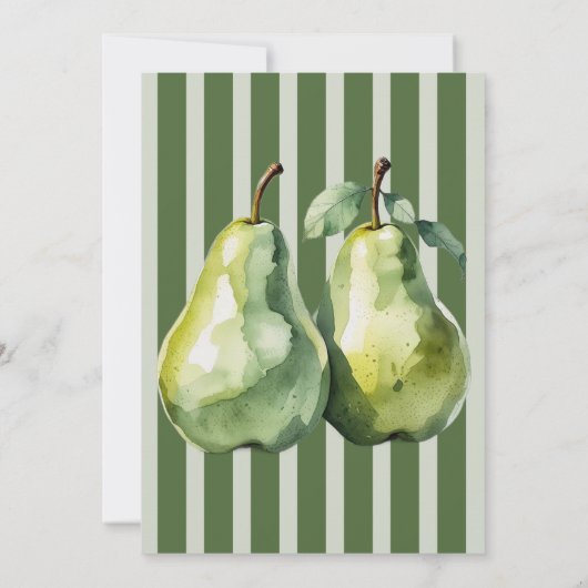 Elegant groen Brunch Perfect Pear Vrijgezellenfees Kaart (Achterkant)