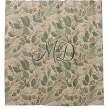 Elegant groen cottagecore bladpatroon