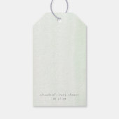 Elegant groen Dank u Label voor elke partij Cadeaulabel (Achterkant)