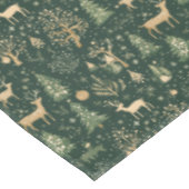 Elegant groen en goud Woodland Deer Pattern Tafelkleed (Gekanteld)
