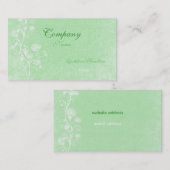 Elegant groen en wit model voor visitekaartjes (Voorkant / Achterkant)