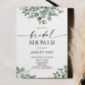 Elegant Groen Eucalyptus Plant Vrijgezellenfeest Kaart