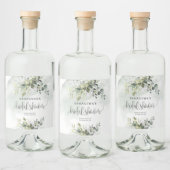 Elegant groen gebladerte faux gouden Vrijgezellenf Likeurfles Etiket (Flessen)