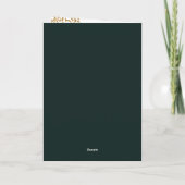 Elegant Groen Goud Boho Mandala Jubileum Kaart (Achterkant)