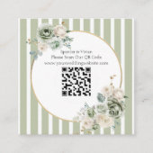  & Elegant Groen & Goud Micro bruiloft Informatiekaartje (Voorkant)