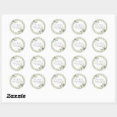  & Elegant Groen Goud Micro Wedding Sticker (Vel)