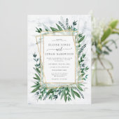 Elegant Groen Kaart (Staand voorkant)