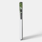 Elegant groen monogram N Case-Mate iPhone Case (Achterkant / Links)
