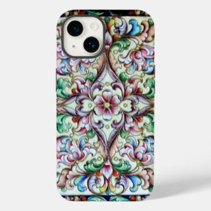 ELEGANT GROEN PINK FLORAL FANTASY Case-Mate iPhone 14 HOESJE