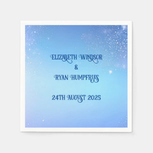 Elegant Groen Roze & Blues Sparkle Design Servet