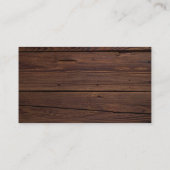 Elegant groen rustiek hout bruiloft QR code RSVP Informatiekaartje (Achterkant)
