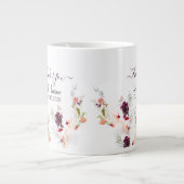 ELEGANT GROEN, SINAASAPPEL, ROOD & WIJN BABY SHOWE EXTRA GROTE BEKER (Voorkant)