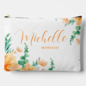 Elegant Groen Sinaasappel Rustieke Wildbloemen Bru Etui (Voorkant)