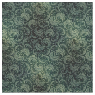 Elegant groen vintage damast bloempatroon stof