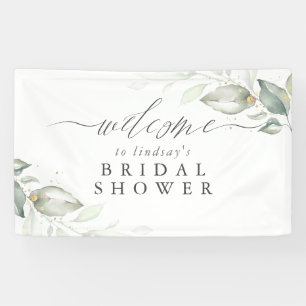 Elegant groen welkomstbord voor elke partij spandoek