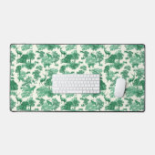Elegant  groen wit hertentoilet bureaumat (Keyboard & Muis)