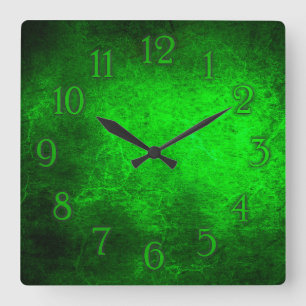 Elegant groene klok