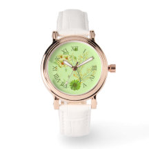 Elegant groene pistachehorloge