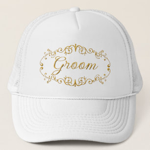 Elegant groom trucker pet