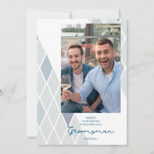 Elegant Groomsman Abstract Foto gesofisticeerd