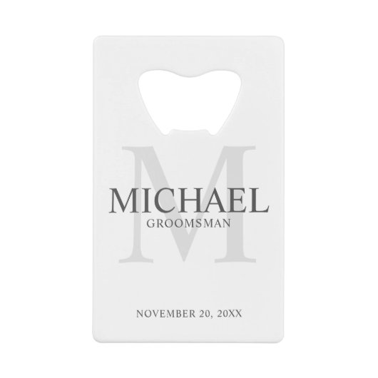 Élégant Groomsmen Personnalisé (Devant)