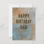 Elegant Grunge Dad Birthday (Voorkant)