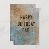 Elegant Grunge Dad Birthday (Voorkant / Achterkant)