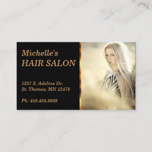 Elegant Hair Salon Benoeming Afsprakenkaartje