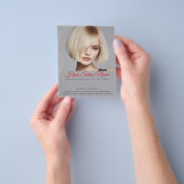 Elegant Hair Salon Flyer –  diensten (Hand)