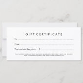 Elegant Hair Stylist Cadeaubon (Achterkant)