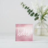 Elegant Hallo EventPlanner Square Visitekaartje (Staand voorkant)